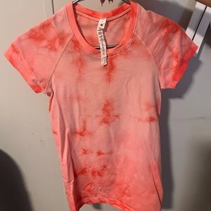 Size 4 lululemon swiftly pink tie-dye